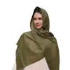 Bufanda Larga de Bambú Popular Transfronteriza Casual Versátil Personalidad Color Sólido Minimalista Cómoda Transpirable Ropa de Viaje Chal Multiusos