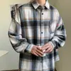 Camisa a cuadros vintage para hombre, adecuada para primavera, otoño e invierno, talla grande, camisa casual de manga larga, top moderno para hombre, precio controlado en 79