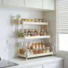 Estante de Almacenamiento para Condimentos de Cocina, Estante Multifuncional Estrecho para Esquinas de Encimera para Clasificación y Almacenamiento de Frascos de Especias para Uso Doméstico