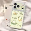 Funda Rana de Crema para Apple 16Pro Que se Transforma Instantáneamente en Funda para Teléfono iPhone 17Promax con Ventana Grande, Diseño Lindo para 15 y 14