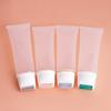 120ml Squeeze Massagem Cosmética Creme de Pescoço Creme de Rosto Creme de Massagem Mangueira Transparente Pacote Aplicador de Rolo de Silicone