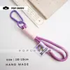 Llavero Colgante de Cuerda Trenzada de Colores Lanyard para Bolsa Accesorios de Material Hecho a Mano DIY Decoración Versátil Cadena para Teléfono
