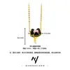 Estilo Joyería de Oro Arena Dorada Esmalte Serie Gato Negro Misterioso Pulsera de Cuentas de la Fortuna Accesorios para Collar Colgante de Gato de Alta Gama