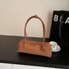 Bolso de Hombro para Mujer Estilo Francés, Bolso tipo Baguette para Salchicha de Nicho, Otoño 2025, Retro, Mate, para el Trabajo, Commuter
