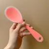 Cuchara de Arroz de Silicona Translúcida, Grado Alimenticio, Anti-quemaduras, Resistente a Altas Temperaturas, No Daña el Recipiente Interior, Utensilios de Cocina de Silicona