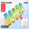 Regla Antiperdida Tamaño Palma Color Arcoíris Transparente Mini Regla Escala Regla para Planeador Estudiante Portátil Llavero Lindo Regla Hecho a Medida