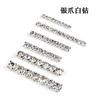 Rhinestones de Cristal con Garras Individuales de Cuatro Puntas, Rhinestones Cosidos a Mano, Rhinestones Blancos Plateados, Accesorios DIY para Zapatos, Bolsas y Ropa, Rhinestones con Garras Cosidos a Mano