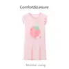 Bata de Noche para Niñas, Algodón Verano Delgado Transpirable Pijamas de Algodón de Bambú para Niños, Ropa de Casa para Bebé, Ropa para Aire Acondicionado, Productos Nuevos