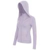 Nova Jaqueta Esportiva Lulu Yoga Elástica para Corrida Feminina com Capuz Fitness Slim Casual com Zíper