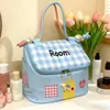 Bolsa de Cosméticos Dopamine House Feminina Grande Capacidade Compartimentada Portátil Impermeável para Armazenamento de Skincare em Viagens