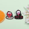 Máquina de chicles enojados divertida y graciosa con insignia estilo caricatura para mochila, ropa, hebilla decorativa exquisita y versátil