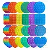 Novo Produto da Amazon Raticida Pioneiro Padrão Colorido Brinquedos Infantis Unicórnio Colorido Quadrado Redondo Amor