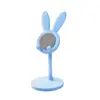 Soporte de teléfono de conejo de dibujos animados, soporte de escritorio ajustable, soporte creativo perezoso para ver programas, base para tableta, soporte de apoyo para transmisión en vivo