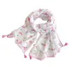 Bufanda Francesa de Lunares Estilo Coreano para Niños, No Hace Bolitas, Estilo Lento de Primavera, Moda Fina de Primavera y Otoño, Clase A