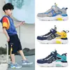 Tênis de Malha Única para Meninos 2020 Sapatos Infantis Verão Malha Crianças do Ensino Fundamental Tênis Esportivos para Crianças Atacado Crianças de Tamanho Médio e Grande Tênis de Corrida de Malha