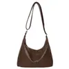Novo estilo de comércio exterior, bolsa tote grande simples e casual para mulheres, moderna e espaçosa, perfeita para o dia a dia, bolsa de ombro ou transversal versátil