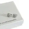 Pendientes Cuadrados de Estilo Coreano Ins con Microincrustaciones de Diamantes, Diseño de Nicho Versátil, Pendientes de Lujo Ligero de Moda de Alta Gama