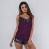Ventas Calientes Transfronterizas Europeas y Americanas Ventas Calientes de Amazon Ventas Calientes de Ebay Tentación Sexy Encaje Liguero Lencería Sexy Conjunto de Dos Piezas para Mujer