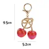 Chaveiro de Cereja Popular Transfronteiriço Joia Pingente de Cereja Multicor Simulada Pingente de Bolsa da Moda Chaveiro de Cereja