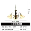 Novo Lustre para Quarto Principal de Villa em Madeira Maciça Estilo Meio do Século Lâmpada Exquisita de Latão Quente Lustre para Sala de Estar