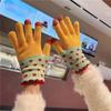 Guantes cálidos de muñeco de nieve navideños para mujer, otoño e invierno, bonitos guantes de felpa resistentes al frío para estudiantes, ciclismo, pantalla táctil para hombre.