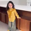 Conjunto de Ropa para Niñas 2026 Primavera Nuevo Elegante Camisa de Manga Larga y Jeans Estilo Coreano Conjunto de Dos Piezas para Bebés