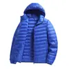 Jaqueta de Penas Leve com Capuz Masculina Estilo Montanha Outdoor Esportes Transfronteiriços Casaco Curto para Jovens com Capuz