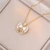 Collar Versátil para Mujer, Nuevo Colgante de Corazón Transfronterizo de Moda, Diseño de Nicho Elegante, Joyería de Cadena Simple para Clavícula