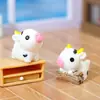 Adornos de Micro Paisaje Linda Vaquita Escritorio de Casa Coche Resina Manualidad DIY Decoración Pequeños Adornos Accesorios