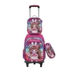 2026 Nueva Mochila Escolar Primaria 3º a 6º Grado Set de Tres Piezas de 16 pulgadas Mochila con Ruedas Mochila para Niños y Niñas Venta al por Mayor