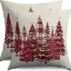 Serie de decoraciones navideñas para árboles de Navidad de Amazon transfronteriza: almohadas, cojines para el hogar, sofá, dormitorio y sillas