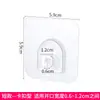 Gancho Fivela Adesiva Comercial Montado na Parede Acessórios de Parede Banheiro Gancho Adesivo Dupla Face Sem Perfuração