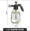 Jardinería de Tulipanes Rociador Doméstico Rociador de Limpieza Doméstica Botella de Spray Hervidor de Vertido a Presión de Aire Hervidor de Spray Transparente