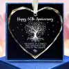 Colgante de Cristal Decoraciones Navideñas Forma de Corazón Día de San Valentín Día de la Madre para Enviar a Amigos y Familiares Regalos Conmemorativos