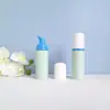 En Stock Botella de Espuma Verde Matcha de 60 ml para Limpiador de Pestañas, Botella Espumadora, Botella Dispensadora de Mousse Tipo Presión
