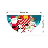 Nueva decoración de bandera de medio círculo navideña transfronteriza, bandera en forma de abanico, accesorio para fotos de ambiente, pancarta de muñeco de nieve navideño, tela de fondo