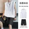 [Entrega Rápida] Chaleco Deportivo para Hombre Traje de Fitness para Correr de Secado Rápido Sin Mangas Seda de Hielo Traje de Entrenamiento de Atletismo Baloncesto