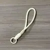Cordão curto para celular com nó em duas cores, cordão trançado à mão para garrafa de água, alça de pulso para capa de celular, cordão de pulso removível