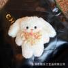 Tengle muñeco de conejo barato hecho a mano lindo muñeco de peluche de conejito colgante de llave colgante de muñeca Bjd