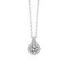 Damila s925 prata esterlina luz luxo alto sentido moissanite colar feminino tremolo explosões girassol pingente atacado