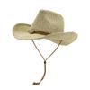 Sombrero de Paja Vaquero Occidental Topper Sombrero de Playa Marítimo para Exterior Sombrero Protector Solar