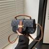 Bolso Pequeño Estilo Occidental 2025 Nuevo Mini Textil Lujo Ligero Invierno Bolso de Hombro Cruzado para Mujer Bolso de Mujer Moderno Combinable
