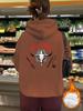 Sudadera de Otoño e Invierno para Mujer con Capucha y Bolsillo Canguro, Manga Larga y Forro Polar, Estampado HELLFIRE, Talla Europea Transfronteriza