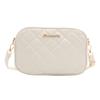 Bolsa Estilo Coreano Bolsa para Mujer 2024 Primavera Nueva Llegada Bolsa Pequeña Correa Ancha para el Hombro Bolso Cruzado Simple Color Sólido Bordado Rombo Bolso de Moda