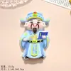 Accesorios Festivos de Resina del Dios de la Riqueza Materiales para Broche de Pelo DIY, Funda de Teléfono, Llavero, Decoración de Tablero de Coche