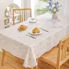 Mantel lavable para uso doméstico, adecuado para mesas de café y mesas de comedor, estilo pastoral, mantel rectangular simple, venta al por mayor desde la cadena de suministro de fábrica de comercio exterior