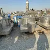 Centrífuga Plana de Aço Inoxidável Usada Raspador Descarga Inferior Centrífuga Material Opcional