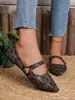Sapatos Mary Jane vintage com estampa de leopardo, transfronteiriços europeus e americanos, para outono de 2026, sapatos baixos com bico redondo e corte baixo para mulheres