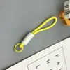 Cordão Minimalista Criativo para Celular Porta-Cartão de Boneca Chaveiro de Passagem de Embarque para Mochila Pingente de Corda Trançada Colorida