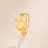 Anillo espiral de remolinos irregulares de acero inoxidable para mujer, anillo minimalista para dedo, joyería geométrica de moda, regalo de cumpleaños